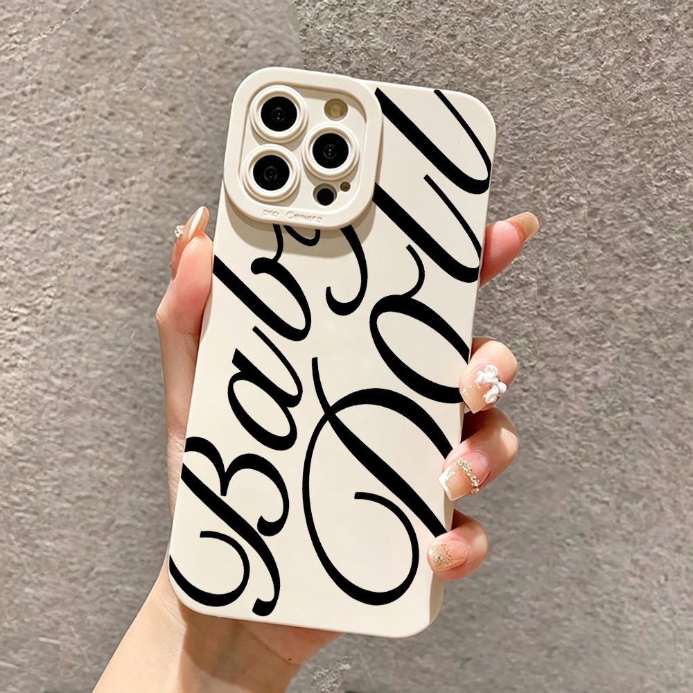 Phone Cases That Cover The Camera - BABY Typography Design Phone Case For