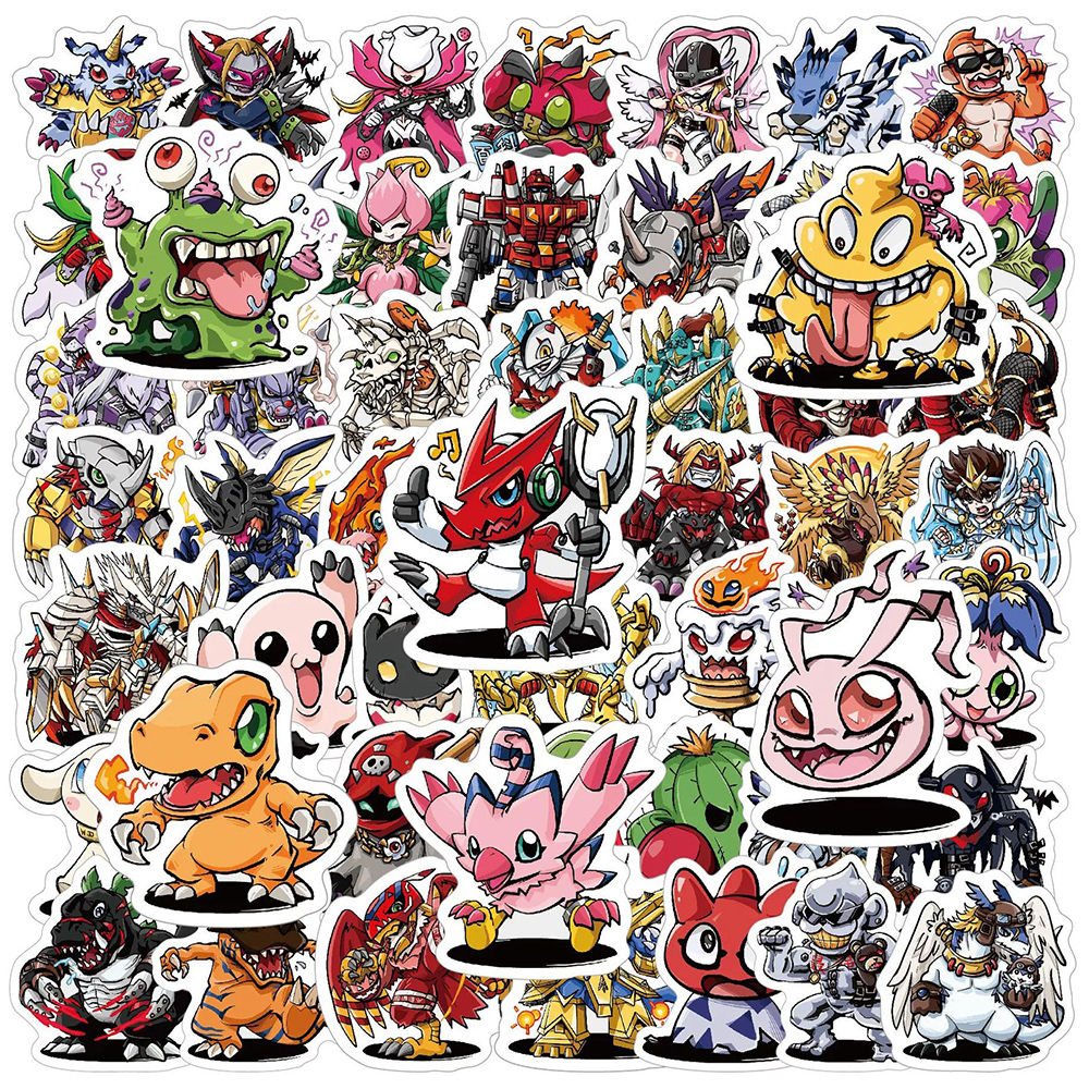 Phone Cases Wholesale - 10/30/50pcs Japanese Anime Digimon Adventure Stickers
