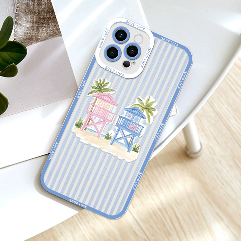 Summer Palm Coconut Tree Strip - Phone Cases Clear recensie en prijs