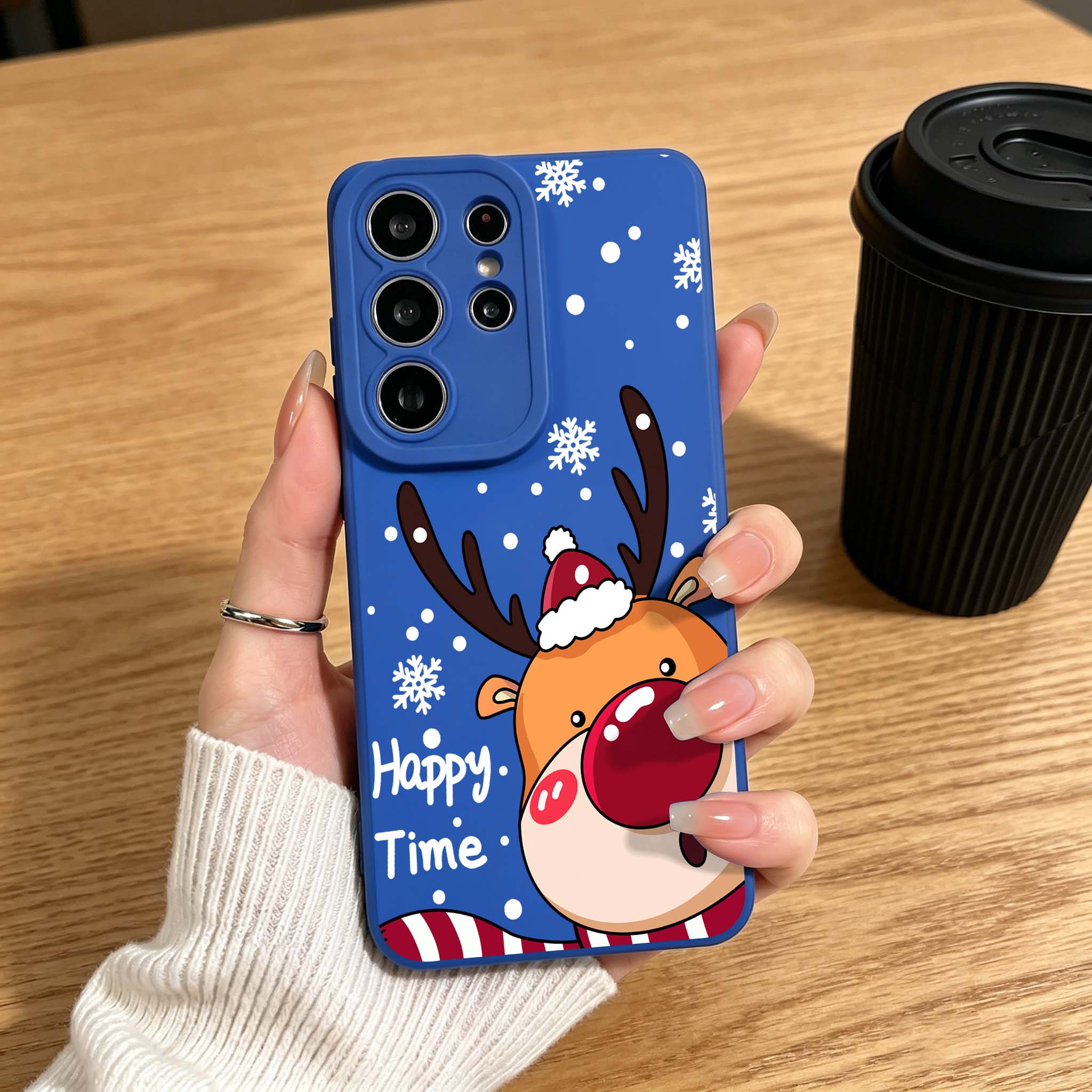 Cartoon Red Nose Deer Phone Ca - Phone Cases Red Deer recensie en prijs