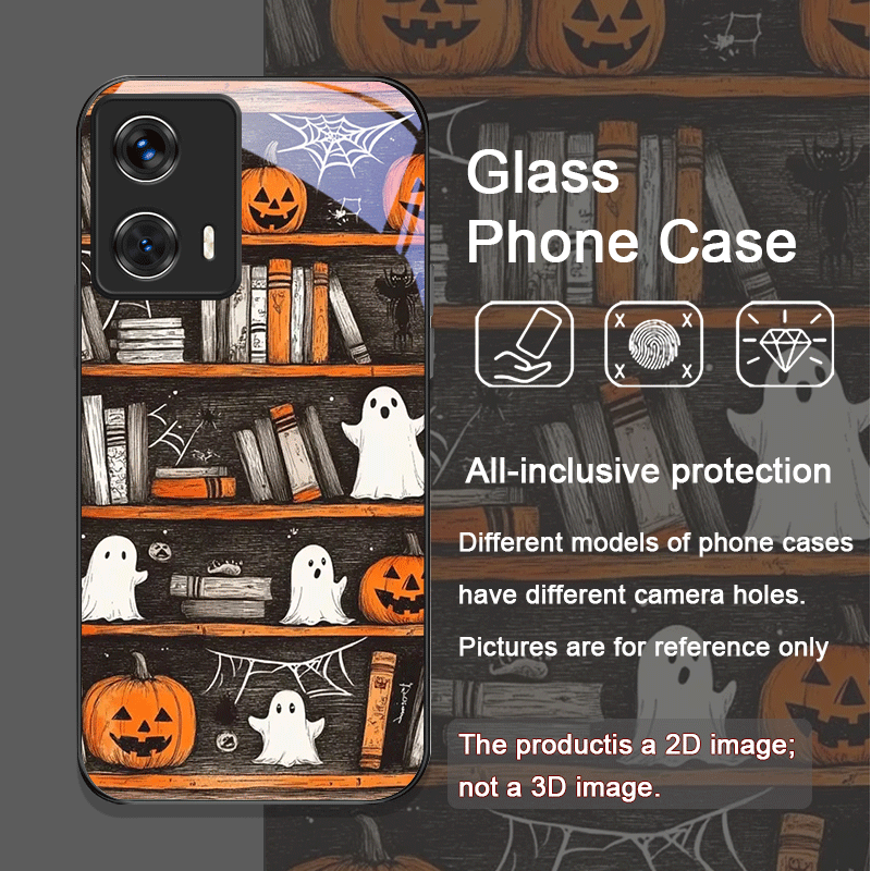 Halloween Pumpkin Ghost Booksh - Phone Cases Motorola recensie en prijs