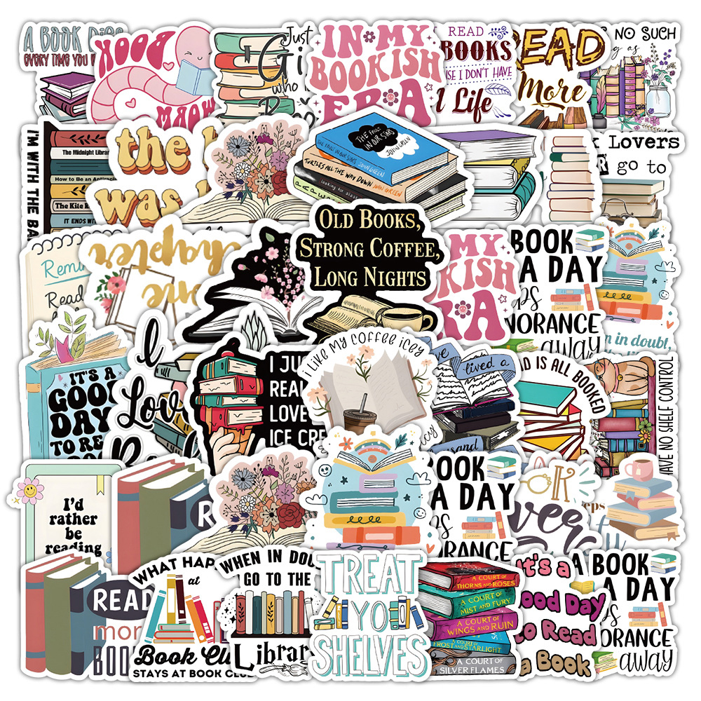 10/30/50pcs Book Reading Carto - Phone Cases Wholesale recensie en prijs