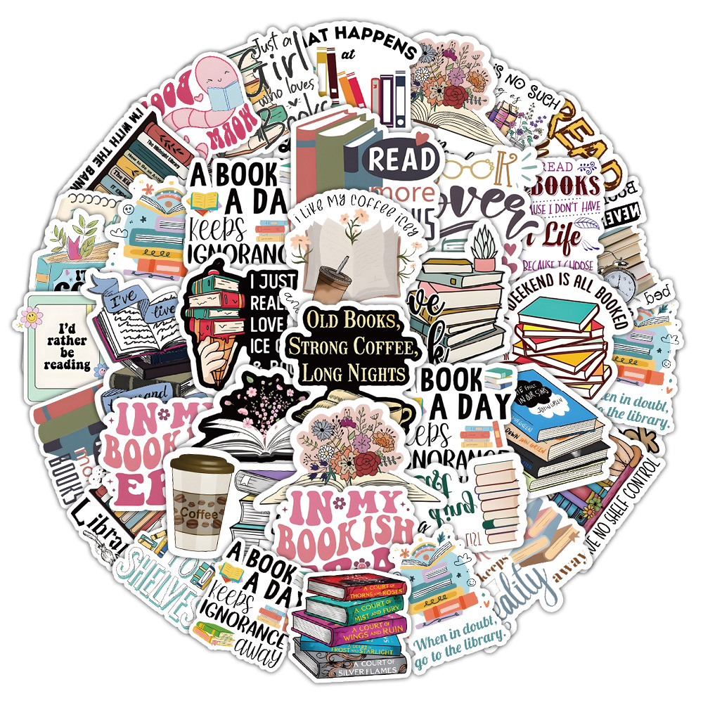 10/30/50pcs Book Reading Carto - Phone Cases Wholesale recensie en prijs