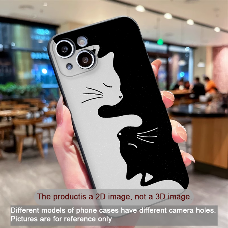 Cartoon Black White Cat Lovers - Phone Cases Motorola recensie en prijs