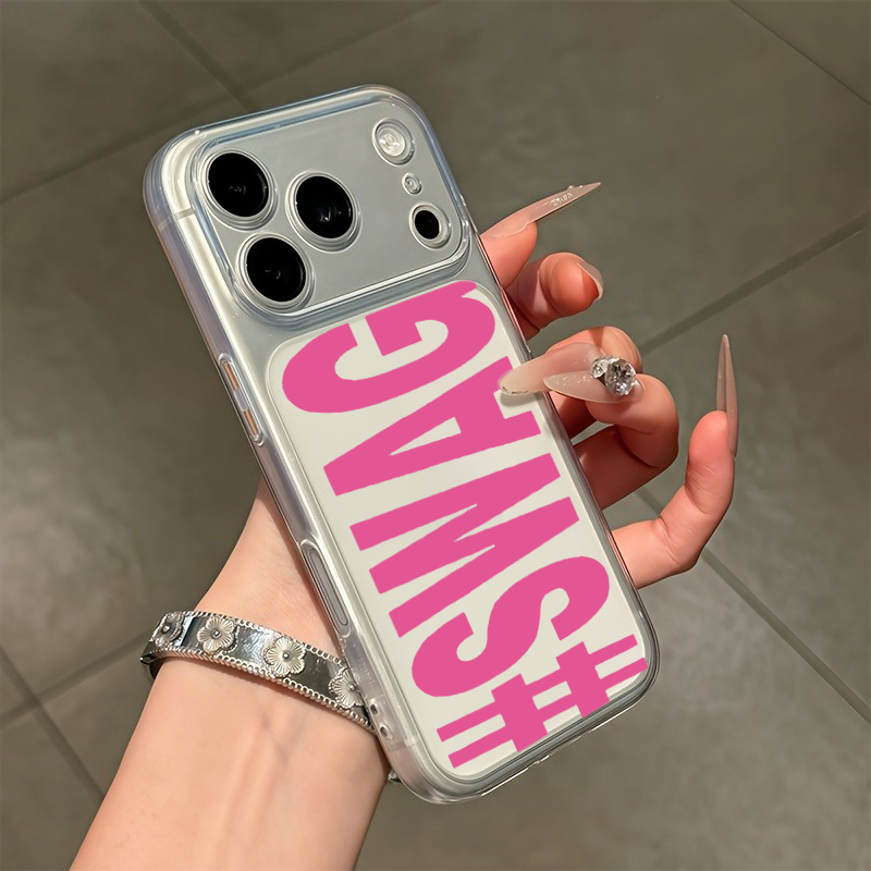 Hot Pink Black SWAG Letter Cle - Phone Cases Like Loopy recensie en prijs