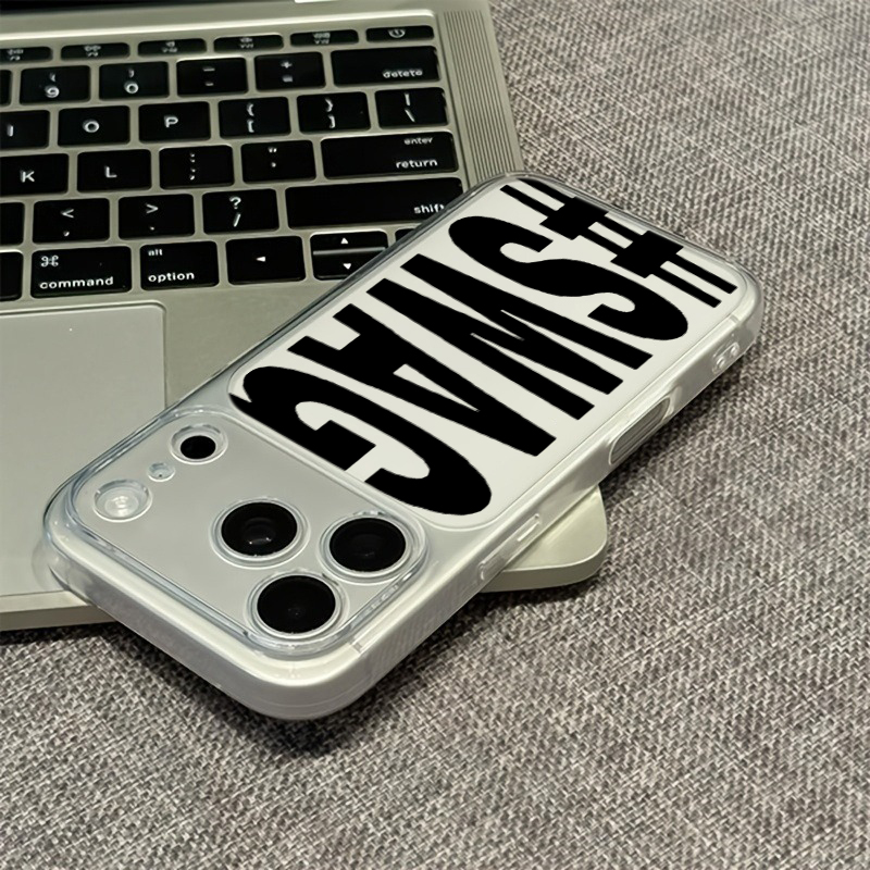 Hot Pink Black SWAG Letter Cle - Phone Cases Like Loopy recensie en prijs