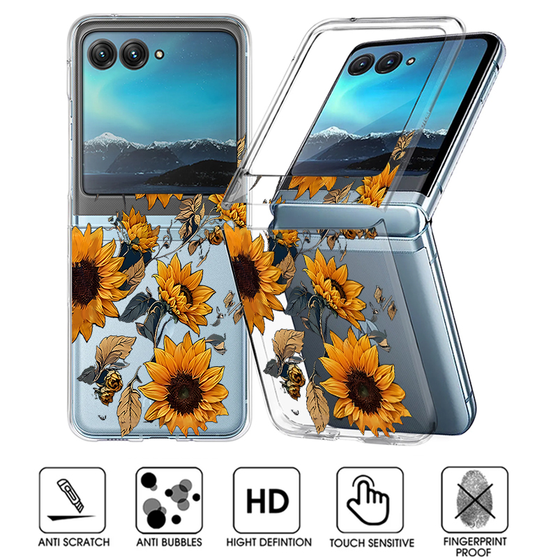 Sunflowers Pattern Clear Phone - Phone Cases Motorola recensie en prijs
