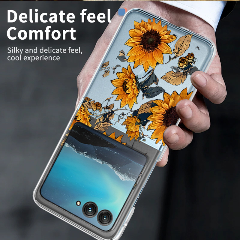 Sunflowers Pattern Clear Phone - Phone Cases Motorola recensie en prijs