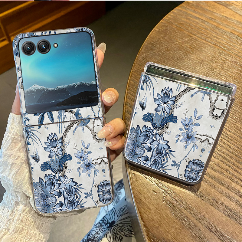 Blue Flowers Forest Print Phon - Phone Cases Motorola recensie en prijs