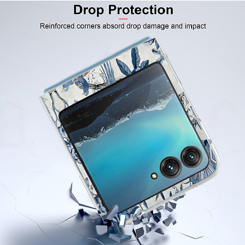 Blue Flowers Forest Print Phon - Phone Cases Motorola recensie en prijs