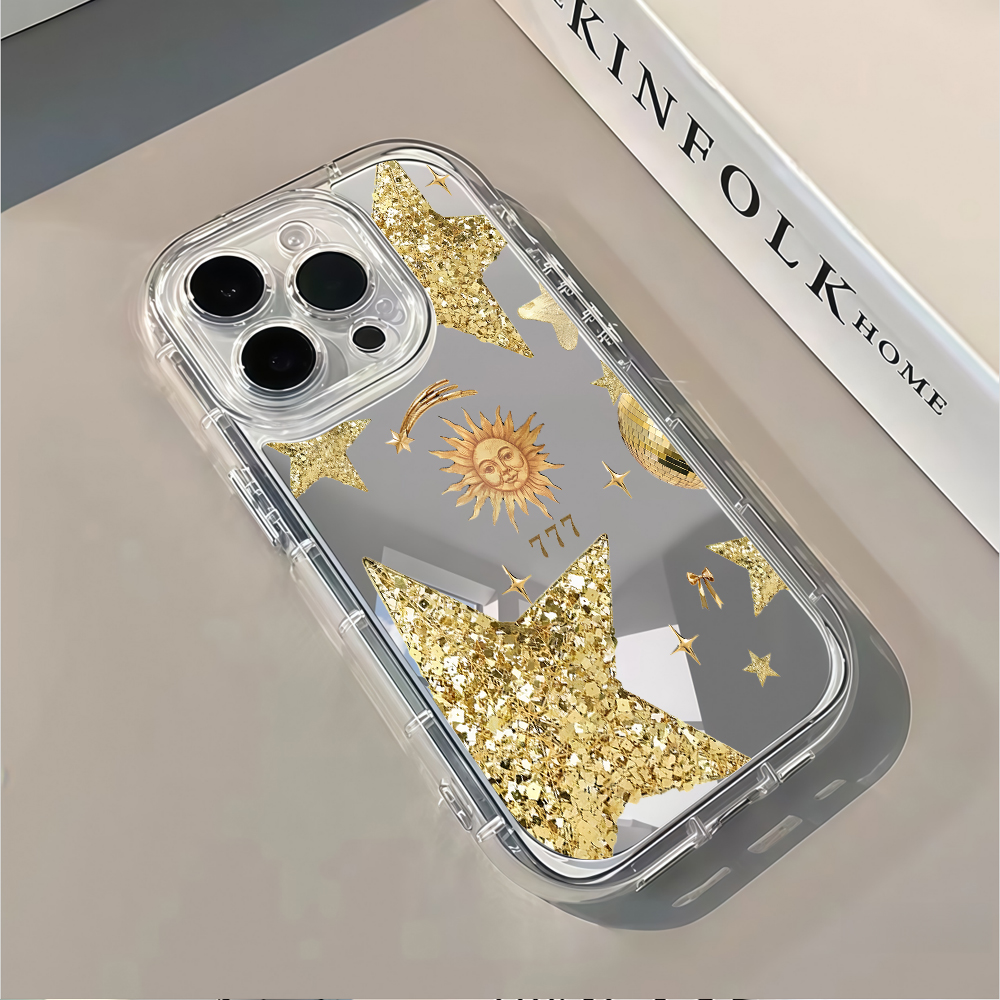 Celestial Gold Glitter Mirror  - Phone Cases Like Loopy recensie en prijs