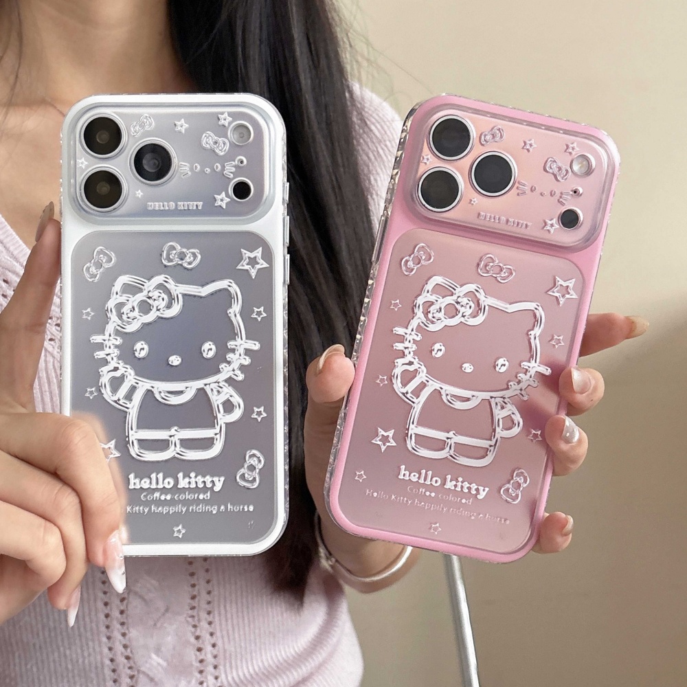 Cute Cartoon Pink Silver Botto - Phone Cases That Cover The Camera recensie en prijs