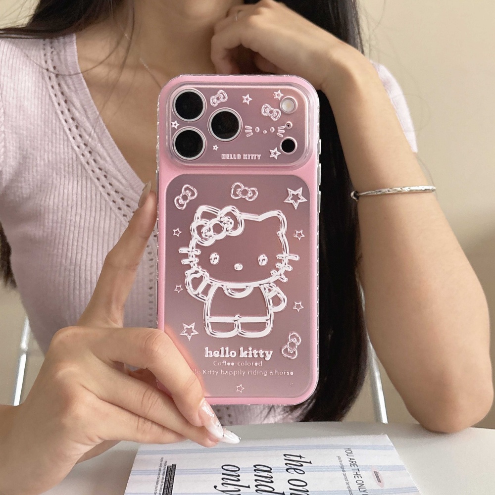 Cute Cartoon Pink Silver Botto - Phone Cases That Cover The Camera recensie en prijs