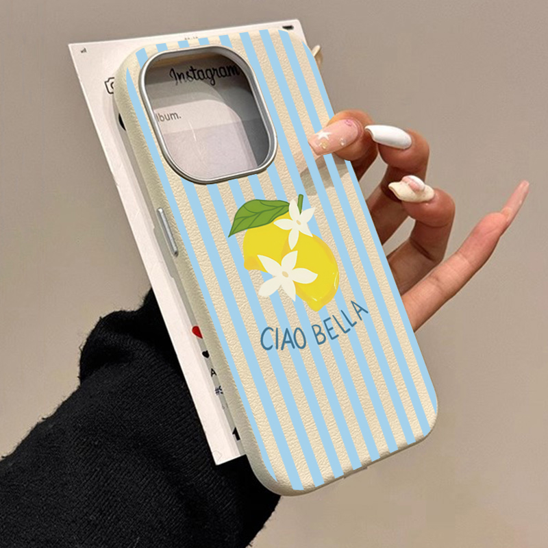 Lemon Striped Retro Design Sui - Phone Cases Designer recensie en prijs
