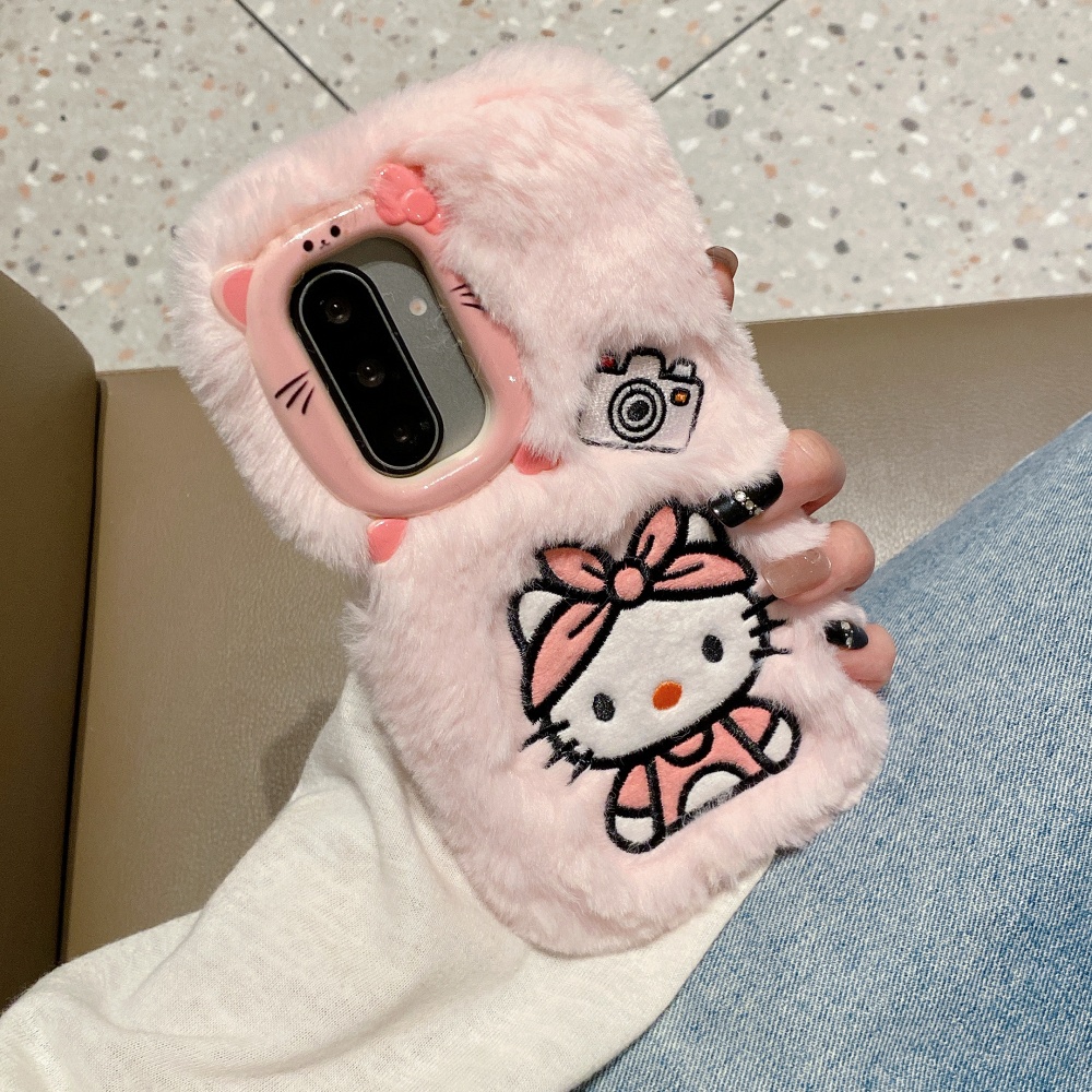Cute 3D Camera Plush KT Phone  - Phone Cases That Cover The Camera recensie en prijs