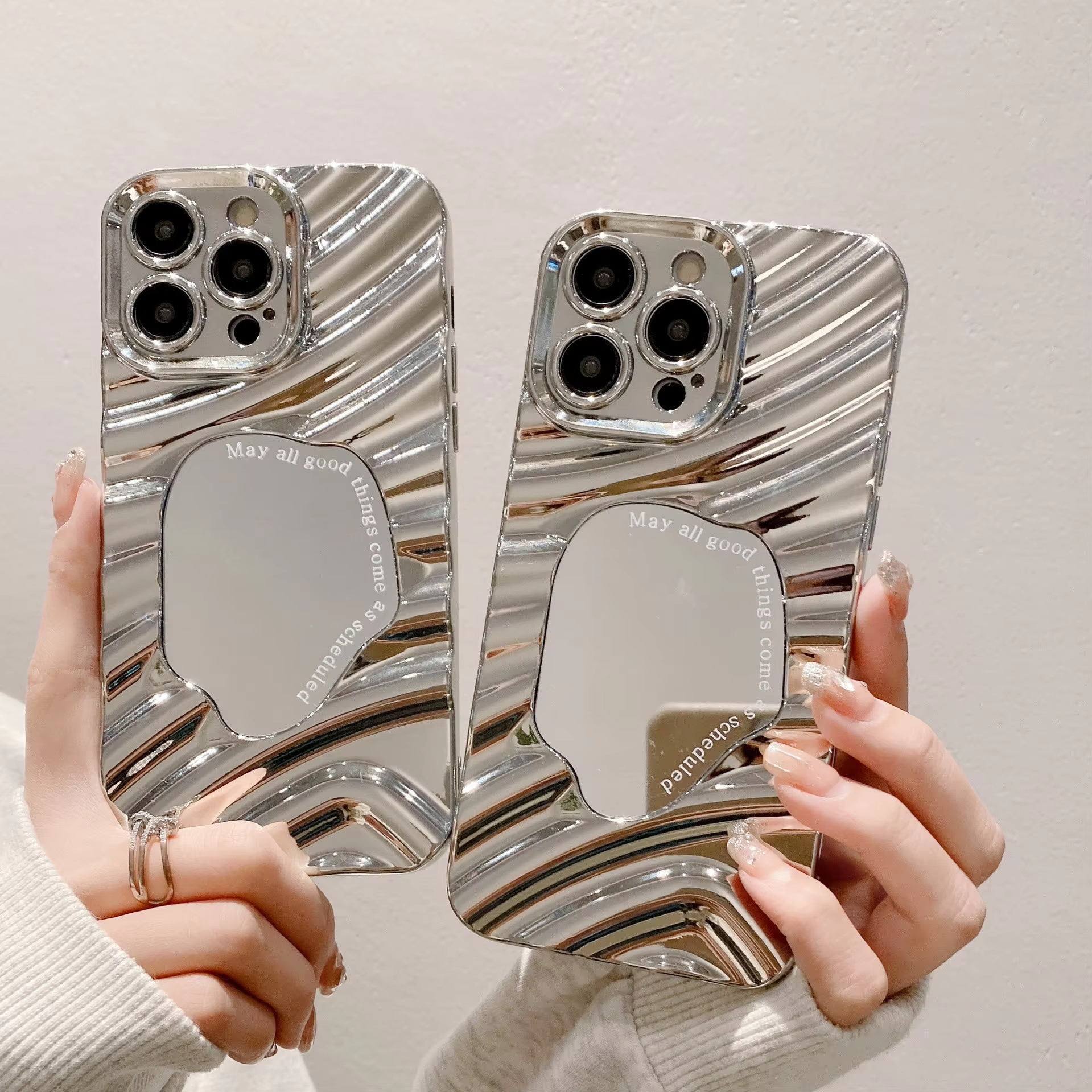 Wave Cosmetic Mirror Phone Cas - Phone Cases That Cover The Camera recensie en prijs