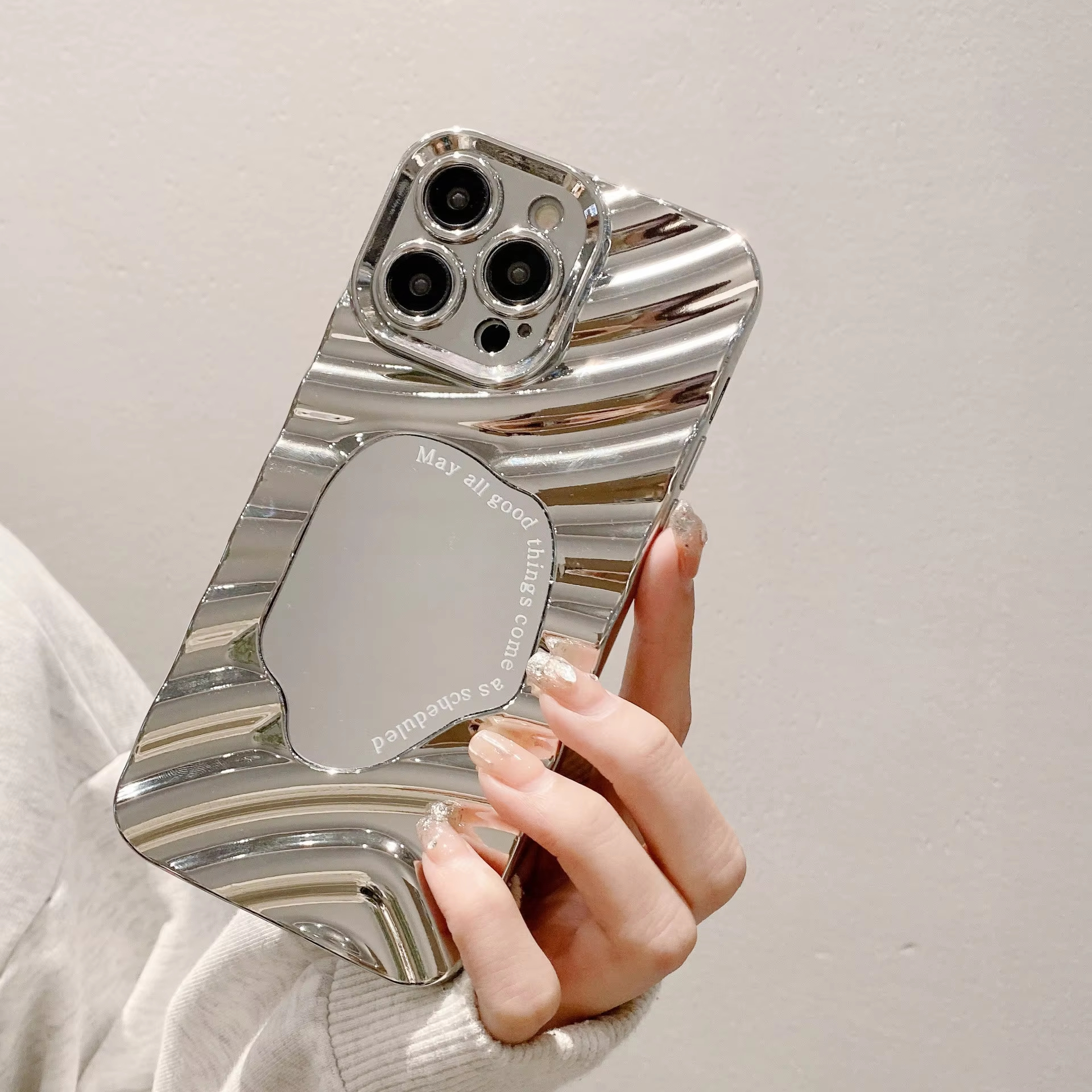 Wave Cosmetic Mirror Phone Cas - Phone Cases That Cover The Camera recensie en prijs