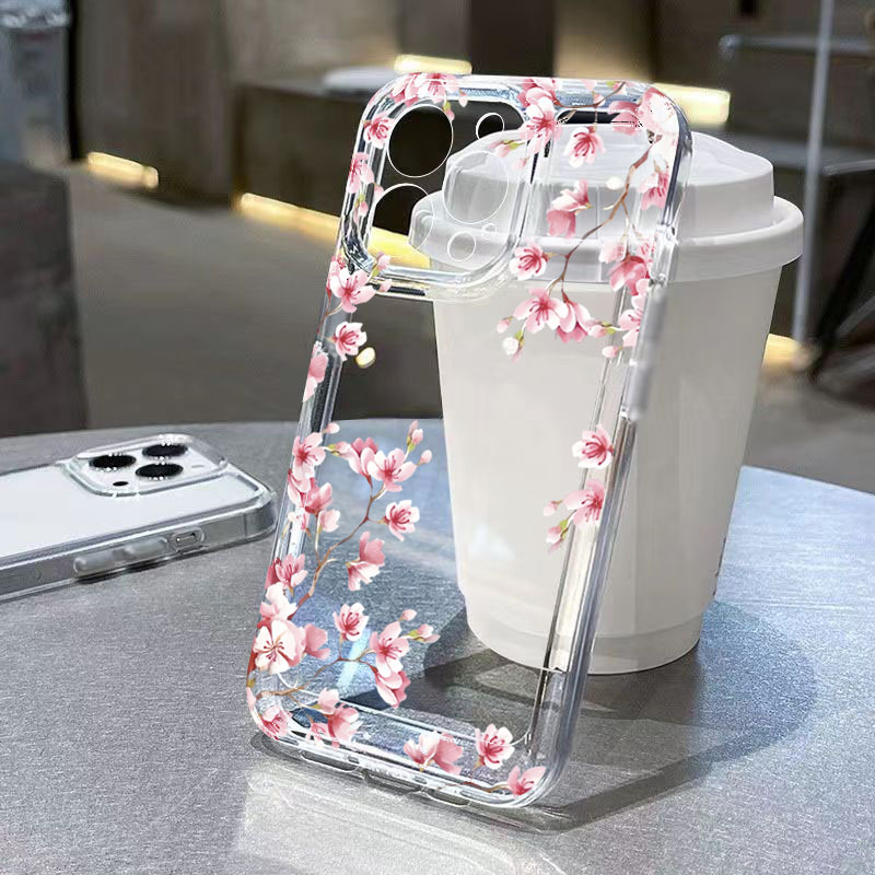 Pink Flower Design Transparent - Phone Cases Designer recensie en prijs