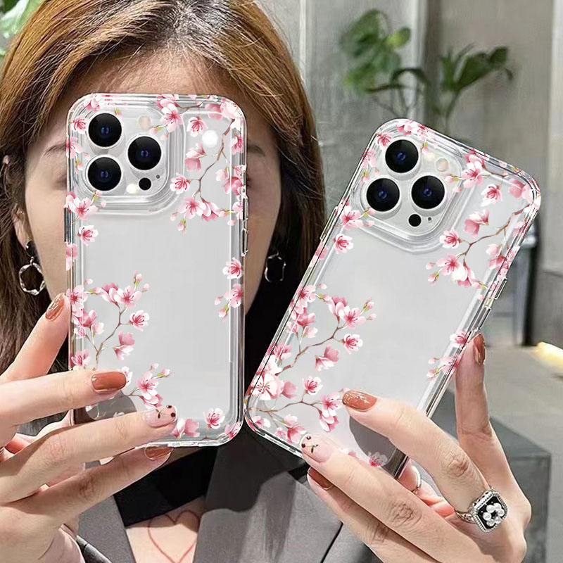 Pink Flower Design Transparent - Phone Cases Designer recensie en prijs