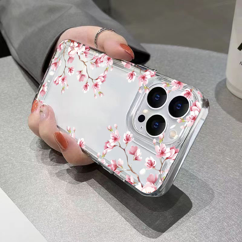 Pink Flower Design Transparent - Phone Cases Designer recensie en prijs