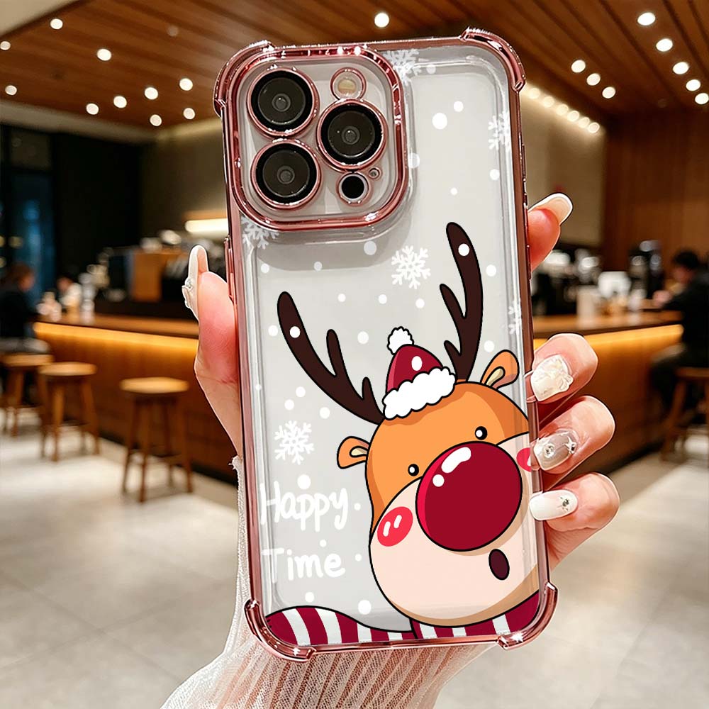 Cartoon Red Nose Deer Phone Ca - Phone Cases Red Deer recensie en prijs