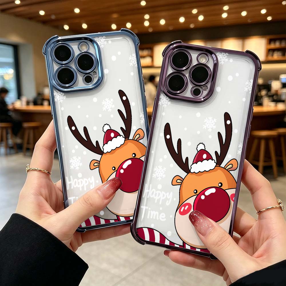 Cartoon Red Nose Deer Phone Ca - Phone Cases Red Deer recensie en prijs