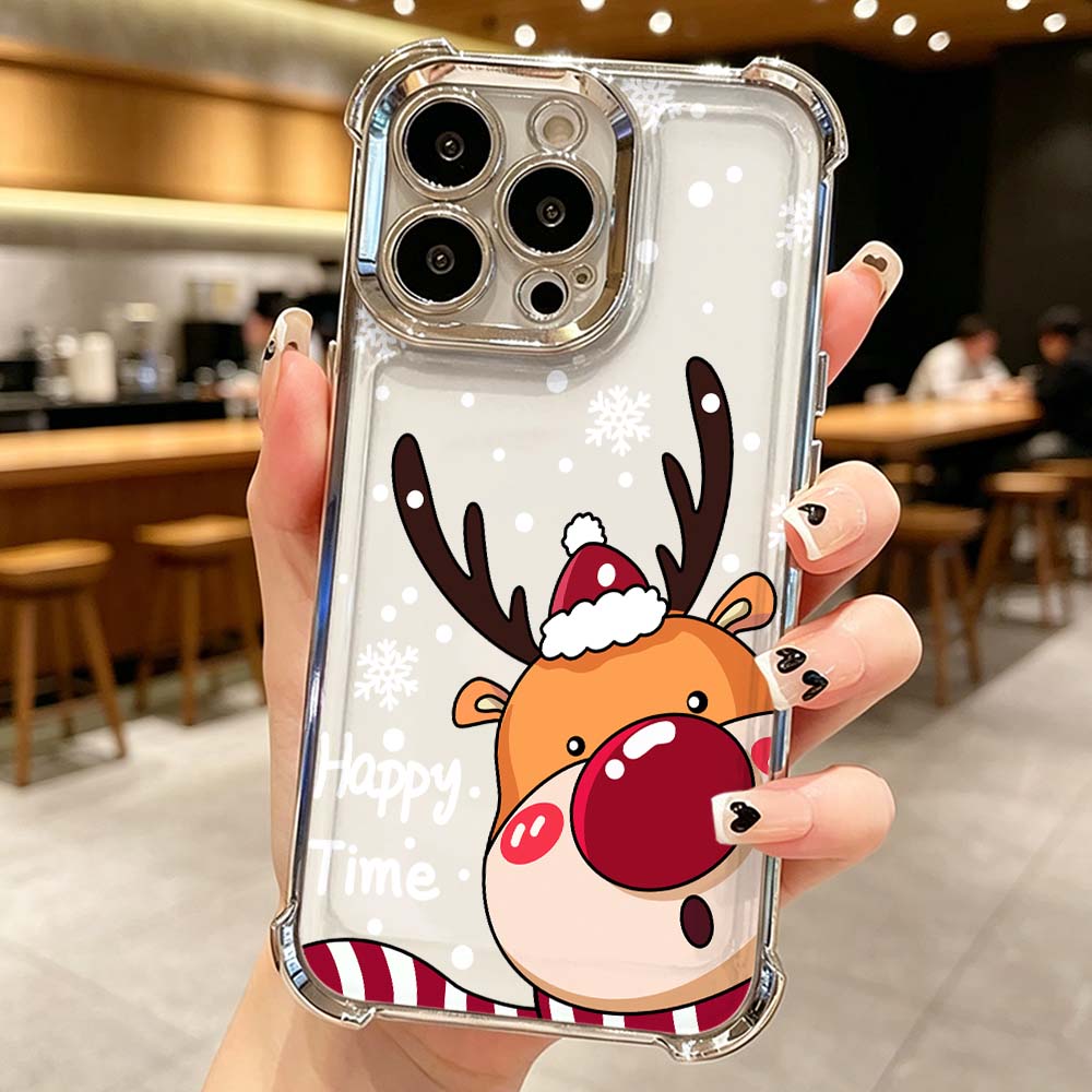 Cartoon Red Nose Deer Phone Ca - Phone Cases Red Deer recensie en prijs