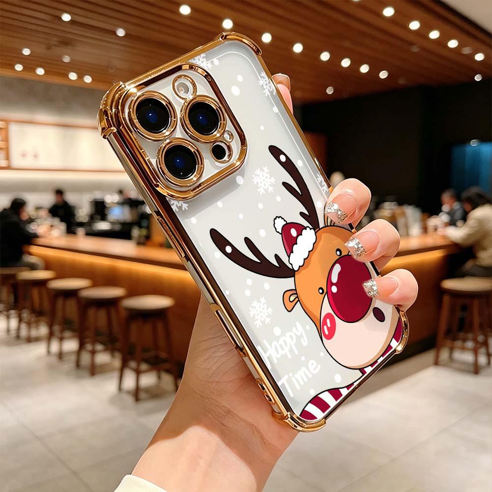 Cartoon Red Nose Deer Phone Ca - Phone Cases Red Deer recensie en prijs