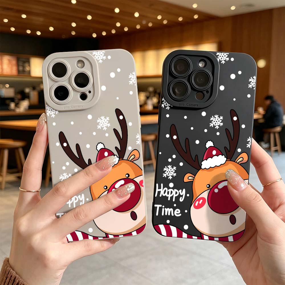 Cartoon Red Nose Deer Phone Ca - Phone Cases Red Deer recensie en prijs