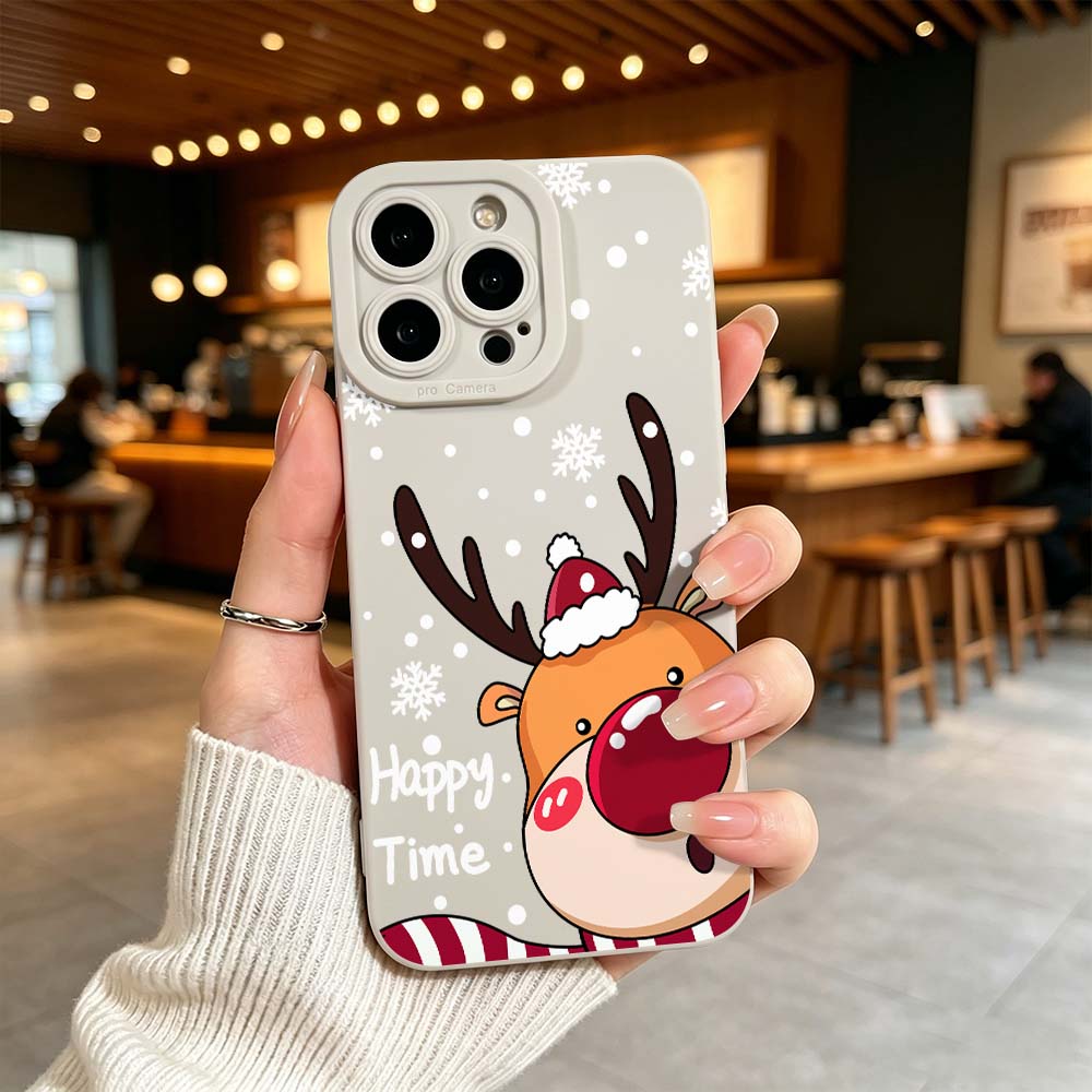 Cartoon Red Nose Deer Phone Ca - Phone Cases Red Deer recensie en prijs